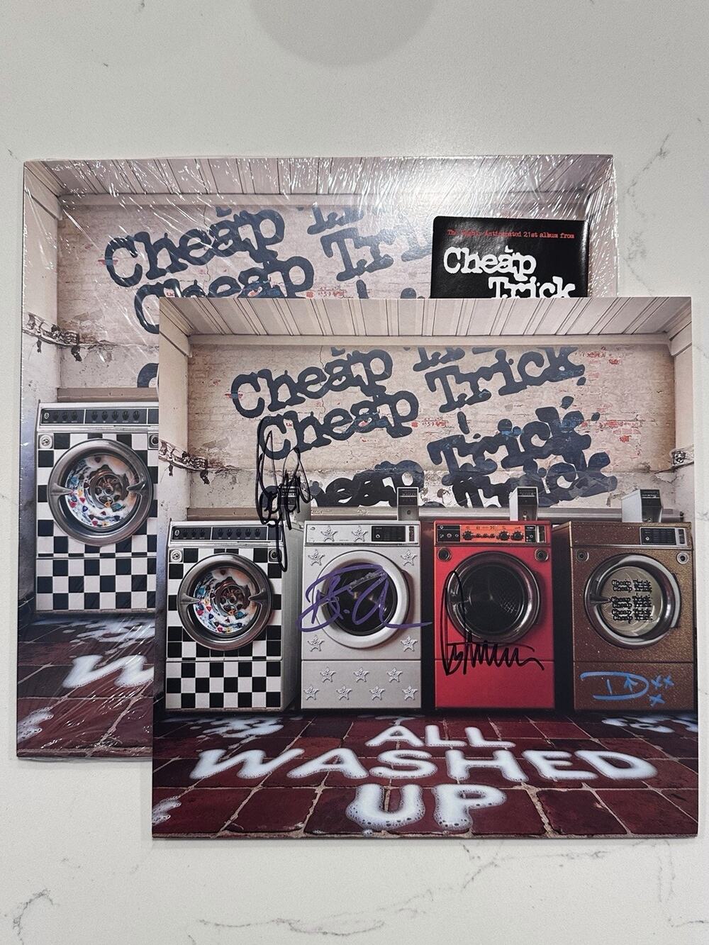Cheap Trick All Washed Up Signed Vinyl LP AUTOGRAPHED #1